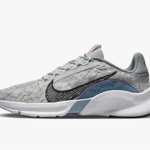 NIKE SuperRep Go 3 FLYKNIT NN SNEAKERS in Gray Leopard WOMEN’S Size 9